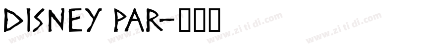 Disney Par字体转换